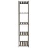 vidaXL 5-Tier Storage Rack Grey 80x38x170 cm Solid Wood Pine