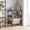 vidaXL Kitchen Trolley Artisan Oak 60 x 41 x 80.5 cm Engineered Wood