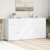 vidaXL Sideboards 2 pcs White 79x38x80 cm Engineered Wood