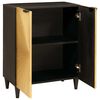 vidaXL Sideboard Black and Gold 60 x 33 x 75 cm Solid mango wood