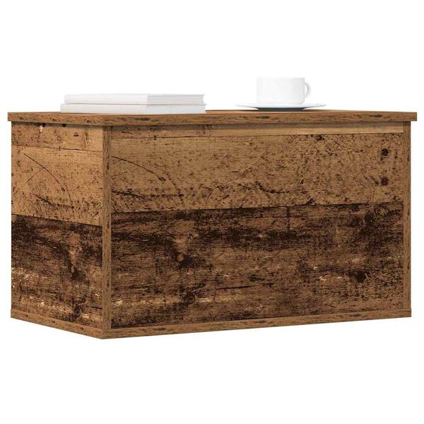 vidaXL Storage Box Old Wood 60 x 35 x 35 cm Engineered Wood