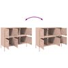 vidaXL Sideboard Pink 100.5x39x79 cm Steel