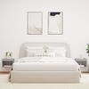 vidaXL Bedside Cabinets with LED Lights Wall-mounted 2 pcs Grey Sonoma