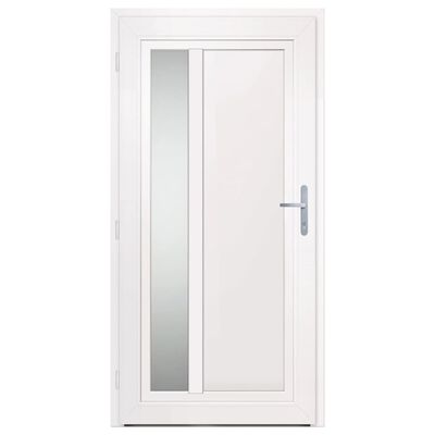 vidaXL Front Door White 108x208 cm PVC