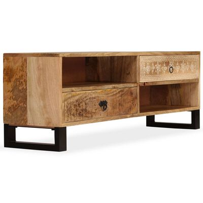 vidaXL TV Cabinet Solid Mango Wood 120x30x40 cm