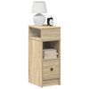 vidaXL Bedside Cabinets 2 pcs with Drawer Sonoma Oak 25x31x66 cm