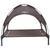 vidaXL Dog Bed Folding Manual Brown 104 x 86 x 84.5 cm Steel