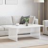 vidaXL Coffee Table High Gloss White 93 x 53 x 33 cm Engineered Wood