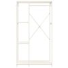 vidaXL Wardrobe White 90x40x167 cm Metal and Engineered Wood