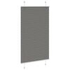 vidaXL Pleated Blind Anthracite 80x100 cm Fabric Width 79.4 cm Polyester
