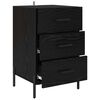 vidaXL Bedside Cabinet Black Oak 40 x 40 x 66 cm Engineered Wood