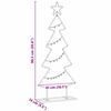 vidaXL Metal Christmas Tree with Stand Black 90 cm Steel