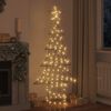 vidaXL Christmas Tree with 240 LEDs Warm white 180 cm Rattan