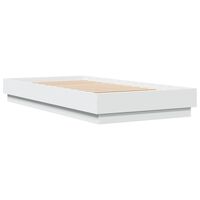 vidaXL Bed Frame White 75x190 cm Engineered Wood