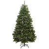 vidaXL Artificial Christmas Tree Green 210 cm PVC and Metal