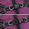 vidaXL Dog Coat with Harness Purple L36 Fleece and Polyester