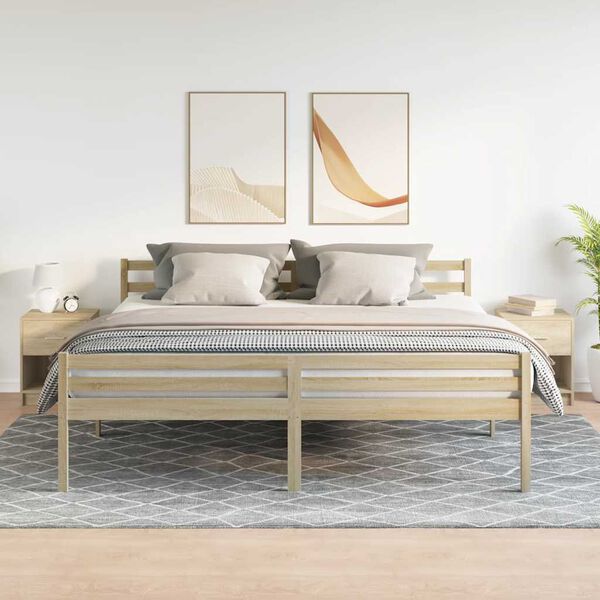 vidaXL Bedside Cabinets 2 pcs with Drawer Sonoma Oak 40x34x50 cm