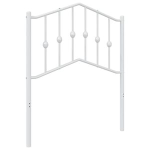 vidaXL Metal Headboard White 75 cm