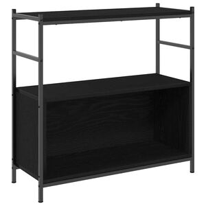 vidaXL Bookshelf Black oak 80 x 30 x 78.5 cm Engineered Wood