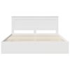 vidaXL Bed Frame with Drawer White 200 x 200 cm Engineer Wood