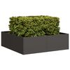 vidaXL Planter Black 100x100x30 cm Steel
