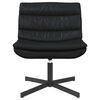 vidaXL Swivel Chair Black 63 x 75 x 76 cm Shiny PU