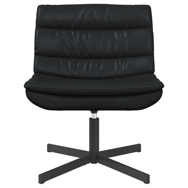 vidaXL Swivel Chair Black 63 x 75 x 76 cm Shiny PU