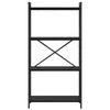 vidaXL Bookshelf Black Oak 60 x 30 x 120 cm Engineered Wood