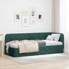 vidaXL Corner Bed Frame with Headboard Dark Green 80 x 200 cm Velvet