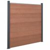 vidaXL Fence Panel Set Brown 872x186 cm WPC