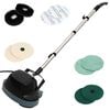 vidaXL 5 in 1 Twin Head Floor Scrubber & Polisher Black