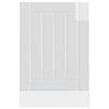 vidaXL Dishwasher Panel Lucca High Gloss White Engineered Wood