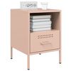 vidaXL Bedside Cabinet Pink 36x39x50.5 cm Steel