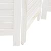 vidaXL Room Divider&nbsp;5 Panels White Solid Wood Paulownia