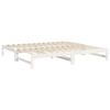 vidaXL Pull-out Day Bed without Mattress White 2x(80x200) cm