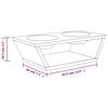 vidaXL Raised Dog Bowls 35.5x18x10.5 cm Bamboo