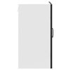 vidaXL Kitchen Wall Cabinet with Glass Door Kalmar Black Engineered Wood