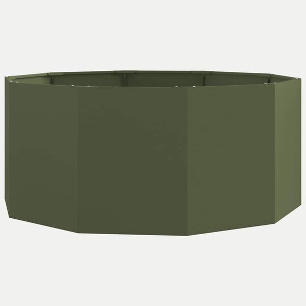 vidaXL Planter Olive Green 120 x 120 x 50 cm Steel