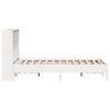 vidaXL Bookcase Bed without Mattress White 120x190 cm Small Double Solid Wood Pine