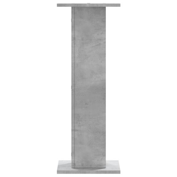 vidaXL Plant Stands 2 pcs Concrete Grey 30x30x80 cm Engineered Wood