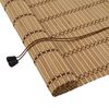 vidaXL Roller Blind Natural and Brown 40 x 160 cm Bamboo
