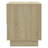 vidaXL Bedside Cabinet Sonoma Oak 45x34x44 cm Engineered Wood