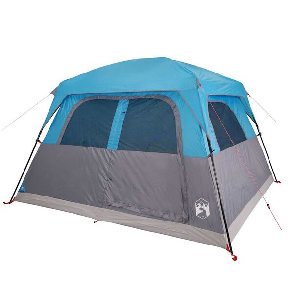 vidaXL Family Tent Cabin 6-Person Blue Waterproof
