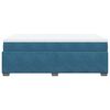 vidaXL Box Spring Bed with Mattress Dark Blue 120x200 cm Velvet