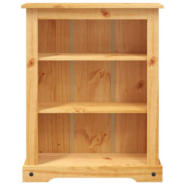 vidaXL 3-Tier Bookcase Mexican Pine Corona Range 80x29x100 cm