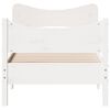 vidaXL Bed Frame without Mattress White 75x190 cm Small Single Solid Wood Pine