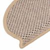 vidaXL Stair Mats Self-adhesive Sisal-Look 15 pcs 65x21x4 cm Light Beige