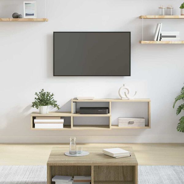 vidaXL Wall TV Stand 120 x 25 x 28.5 cm Engineered Wood