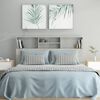 vidaXL Headboard Cabinet Concrete Grey 160x19x103.5 cm