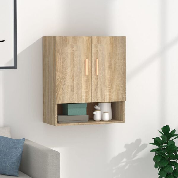 vidaXL Wall Cabinet Sonoma Oak 60x31x70 cm Engineered Wood